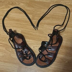 Dr. Martens Brown Leather Sandals